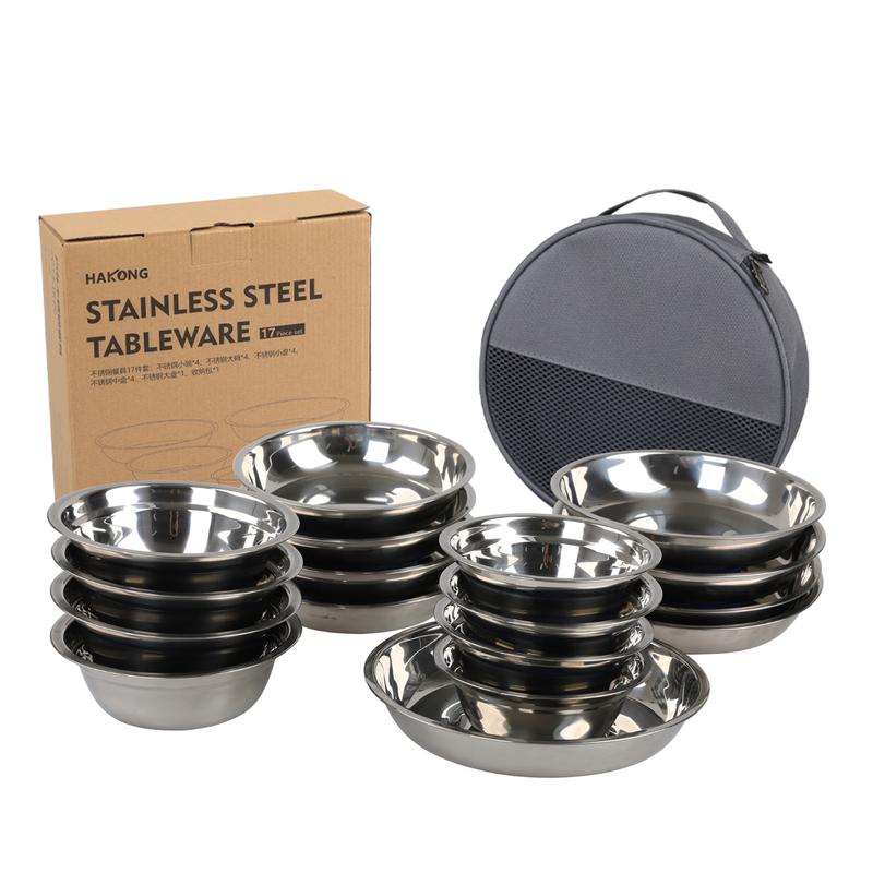 Hanlu Outdoor Stainless Steel Camping & Picnic Tableware
