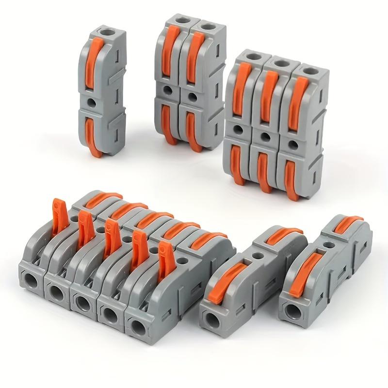 30 ks rychlokonektorů NC-221, 2vodičové připojovací svorky, konektory pro vodiče, kabely, LED pásky, osvětlení, elektrické domácí konektory, rozvodné krabice
