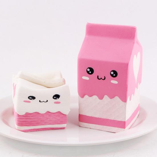 Soft Squishies Yogurt Milk Bottle Slow Rising Kids Adults Decompression Toy
