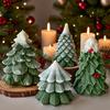 Christmas Tree Silicone Mold Handmade Aroma Candle Soap Resin Polymer Clay Mold Reusable DIY Holiday Craft Supplies