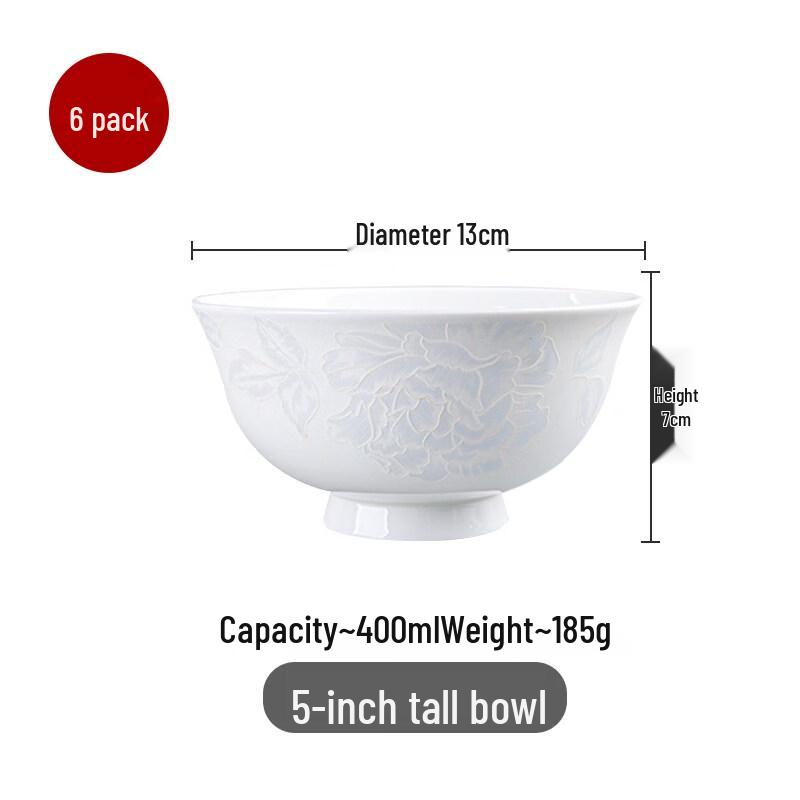 Chuyi Ba Jingdezhen Bone China Rice Bowls
