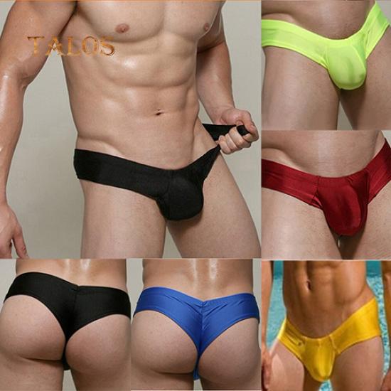 Man's Low Waist Leakage Hip U Convex Design Underwear Men Briefs Sexy Thongs Men's Clothing