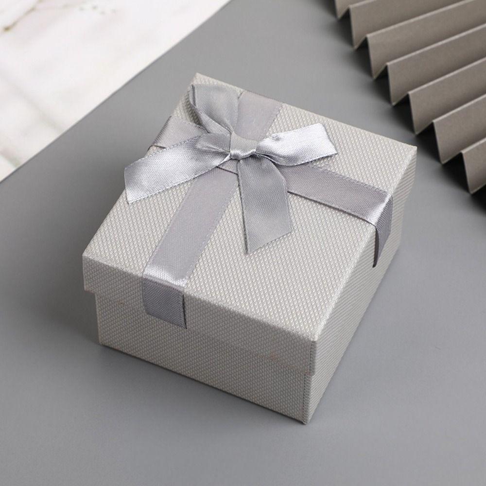 Dustproof Gift Packing Box Bowknot Design Gift Show Case Jewelry Packing Case Gift