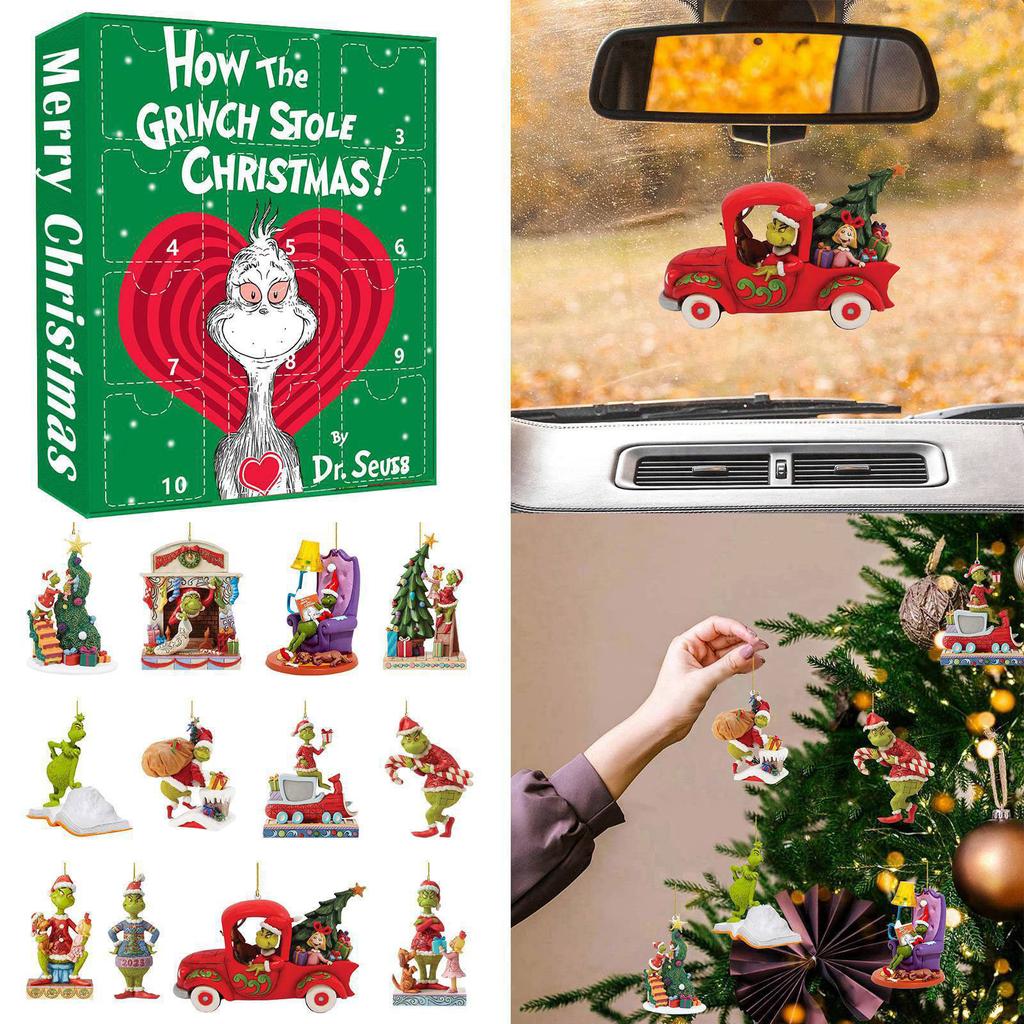 Vánoční adventní kalendář Odpočítávací náušnice Adventní kalendář krabička s překvapením Vánoční adventní kalendář s překvapením