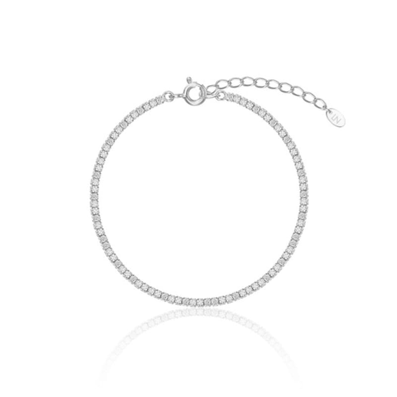 LUNNE Silver 925 Brilliant Slim Tennis Bracelet #LSB17
