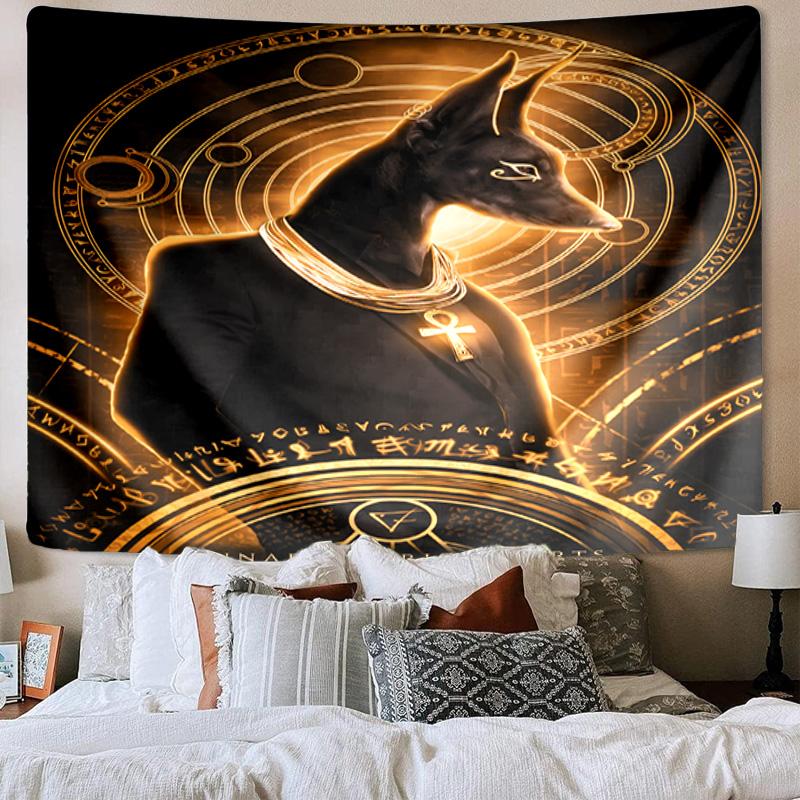 Egyptian Cat Mythology Tapestry Room Decoration Wall Hanging for Living Room Bedroom, Dormitory, Birthday and Christmas Gifts