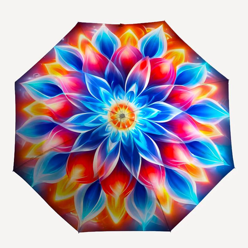 

1PC Mandala Pattern Art Automatic Open/close, All-Season Portable Folding Umbrella for Women & Men yy250919135