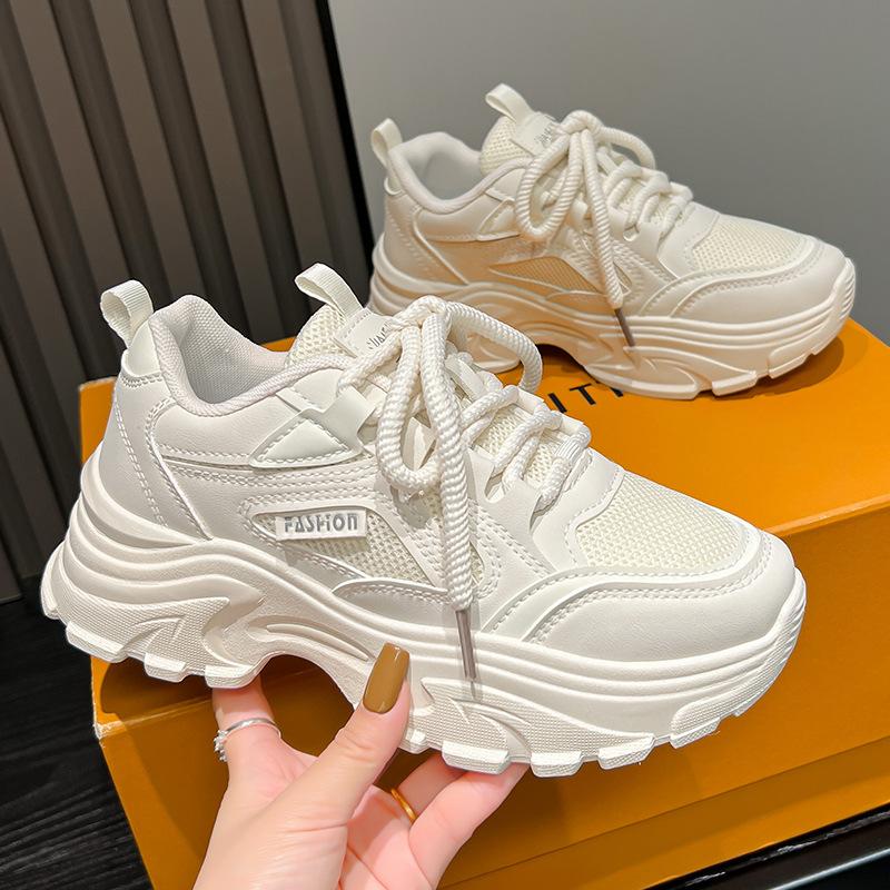 Hong Kong Style Shows Feet, Small Platform Dad Shoes, Spring and Autumn Fried Street Super Fire New Casual Sports Shoes