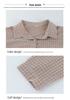 Spring Plaid Cotton Shirt for Young, Middle-Aged, and Elderly Women: Long-Sleeve Casual Wear