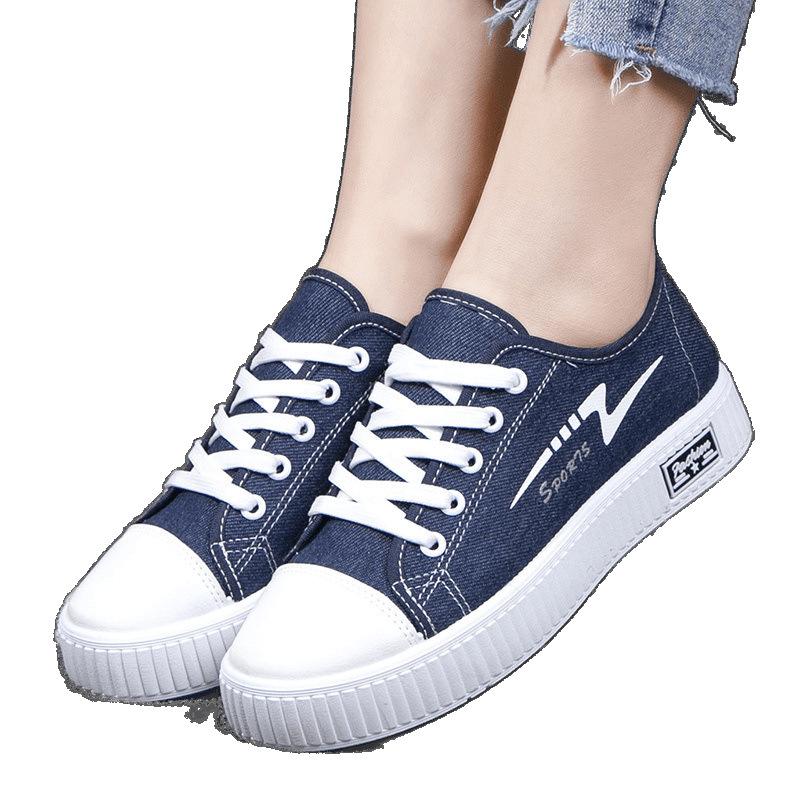 New Low-top Canvas Shoes Women's Soft-soled Non-slip Fashion Casual Board Shoes Breathable Super Soft Flat-soled Student Cloth Shoes