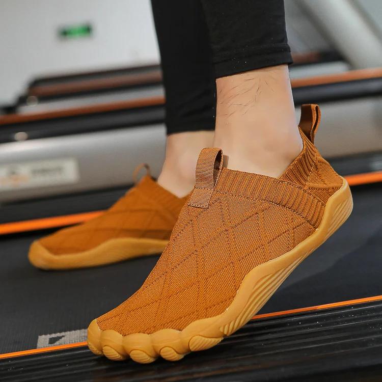 Minimalist Casual Walking Shoes Men Breathable Wide Toe Slip In Walking Shoes Comfortable Travel and Low-quality Sports Shoes