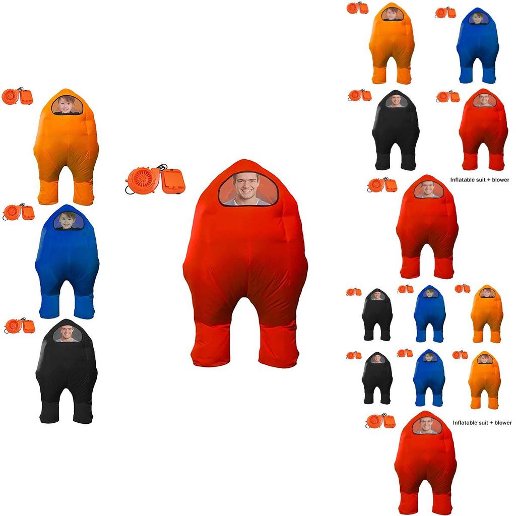 Kostium dmuchany skafander kosmiczny Among Us na cosplay i imprezy Halloween