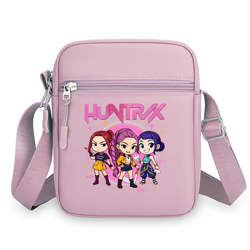 Langlebige KPop Dämonenjäger Mädchen Umhängetaschen Nylon Kleine Umhängetasche Kawaii Oxford Messenger Seitliche Sling-Tasche Ehemann Dame Brusttasche