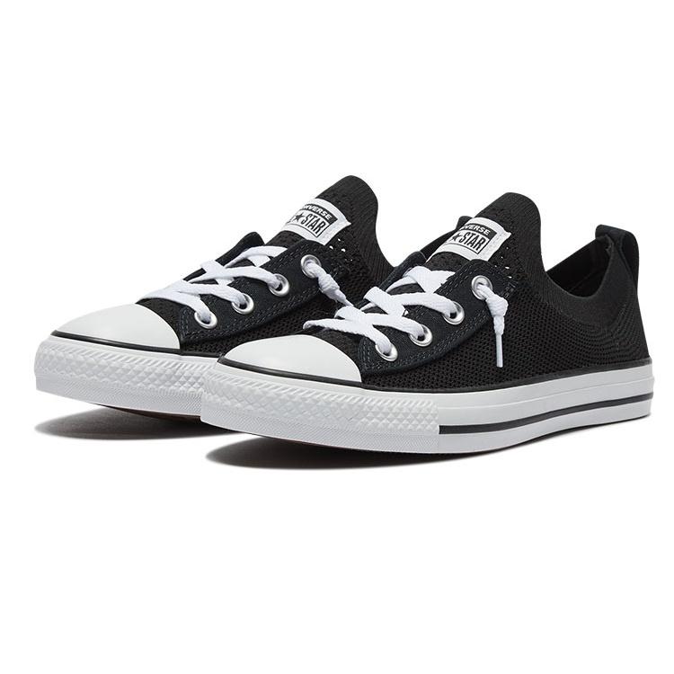 (WMNS) Converse Chuck Taylor All Star Shoreline Knit Slip Low Top Black White Women's 565489C