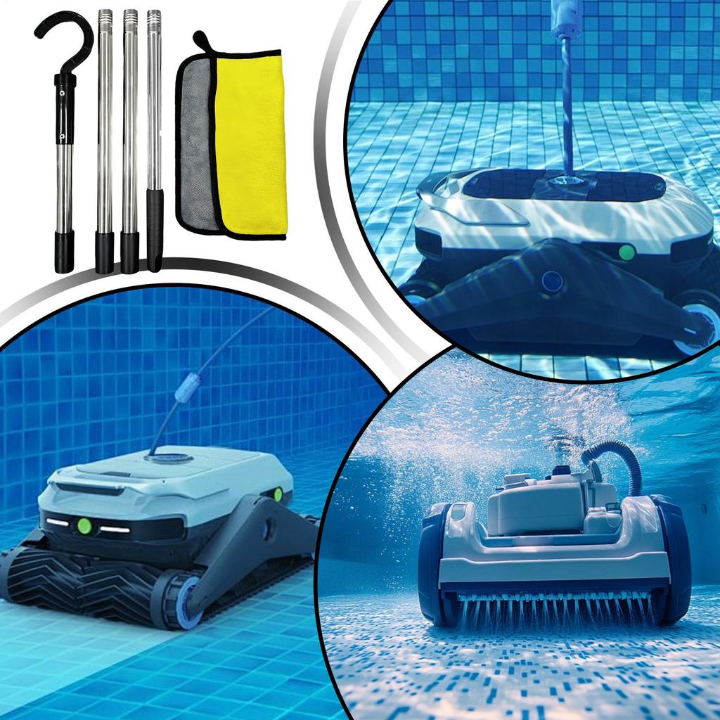 Pool Pole Hook Removable Pool Vacuum Hook Rakes Skimmers For Ground Retrieval Rescue Underwater Safety Cleaning Raft Fountain
