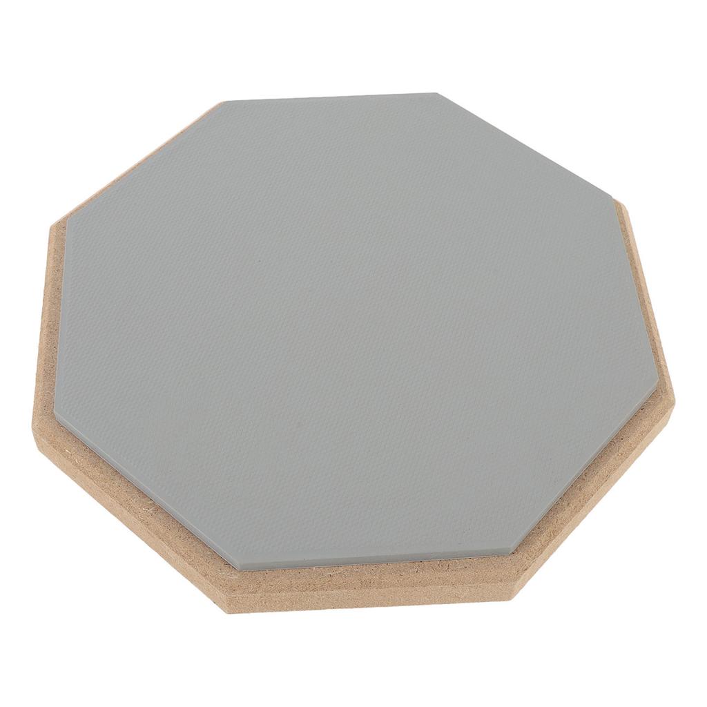 Drum Practice Pad 8 Inch Rubber Silent Drum Practice Mat with 2 Pairs of Drumsticks Orange