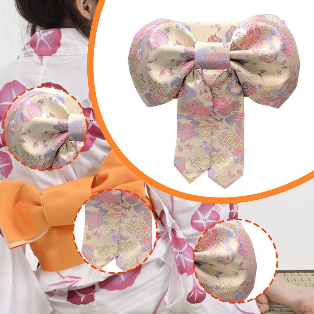 Japanese Kimono Bow Belt Cummerbund Sash, Portable Comfortable Lady Waist