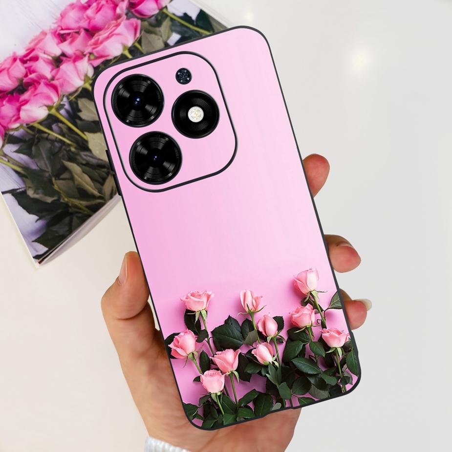 For Infinix Smart 8 Case X6525 Luxury Popular Painted Cover Matte Phone Case For Infinix Smart 8 Smart8 Soft Fundas 6.6'' Bumper