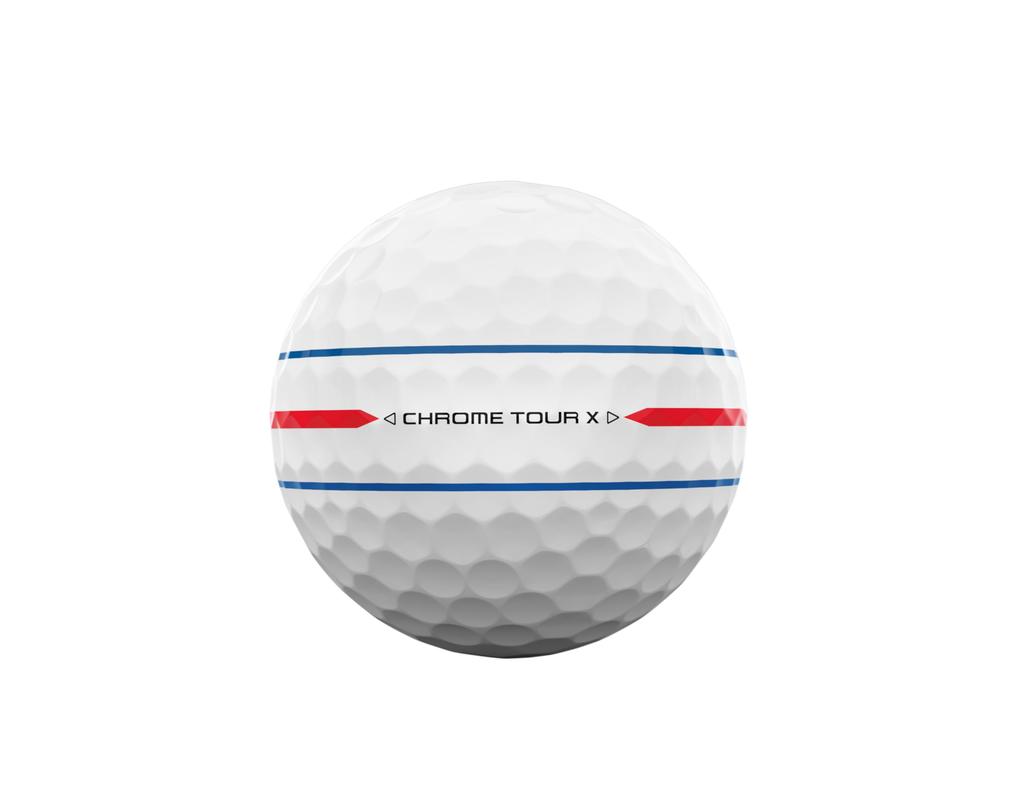 Callaway Golf Ball CHROME TOUR X 24 360 TRIPLE TRACK 4-częściowa konstrukcja Triple Track White