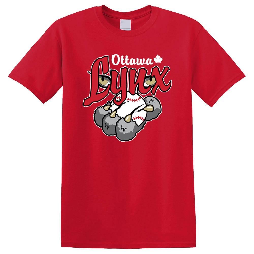 Ottawa Lynx Baseball Classic Club Minor League Men s Red Size S to 5XL XXXXL
