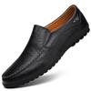 Leather Men Casual Shoes Breathable Soft Mens Loafers Italian  Moccasins Slip on Black Driving Shoes Plus Size 37-47