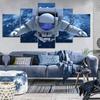 5 pezzi astratti spazio astronauta tela pittura paesaggio poster e stampe immagine parete soggiorno decorazioni per la casa senza cornice