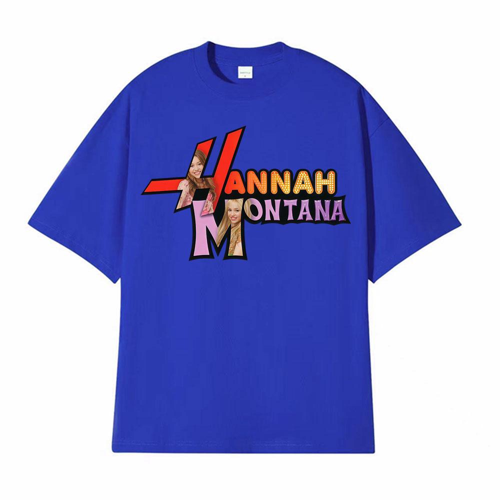 Singer Hannah Montana Logo Tshirt 2026Summer Mens Womens Luxury Fashion Beautiful Cotton Casual Oversized Tshirt Street Wear