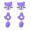 Cute Animal Female for Creative Handmade Earrings  Clay Dinosaur Rabbit for Cat Earrings Party Jewelry for Women