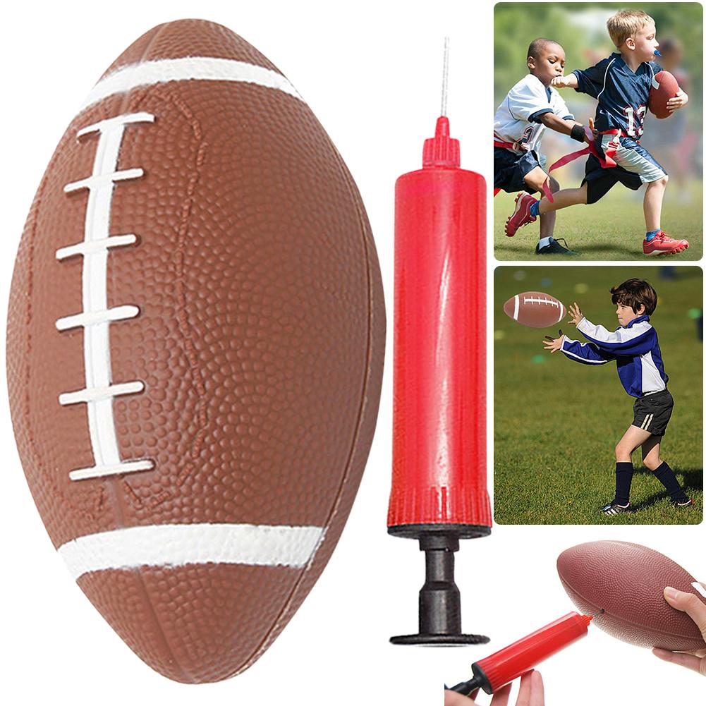 Tenåringer Rugbyball Amerikansk Fotball Oppblåsbar Barneleker Fotballer med Pumpe Barnelekeball for Barn Undervisning