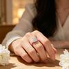 Pink Silicone CZ Ring Outdoor Sports Wedding Ring Fashion Women's Finger Accessories