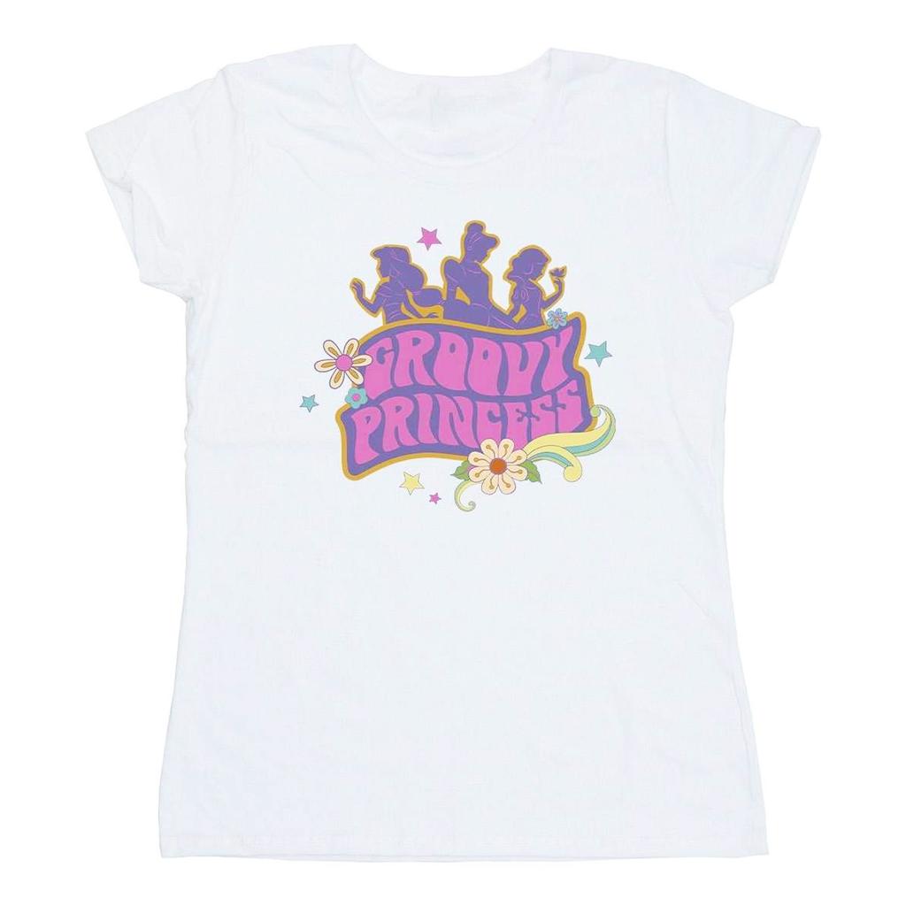 Disney Womens/Ladies Princesses Groovy Princess Cotton T-Shirt