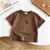 Summer New Style Children Clothes Short Sleeve Tees Tops Simple Versatile Fashion Kids Crewneck Casual T-shirt Kids Clothing