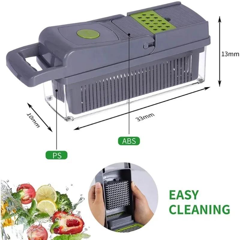 2025 Vegetable Cutter Vegetable Slicer Multifunctional Kitchen Accessories Basket Fruit Potato Peeler Carrot Grater Vegetable Slicer