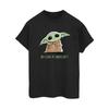 STAR WARS Womens/Ladies The Mandalorian Grogu Snacks Meme Cotton Boyfriend T-Shirt