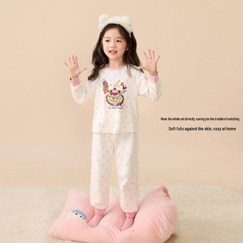 LUSON Baby Girl's Cartoon Long Sleeve Pajama Set