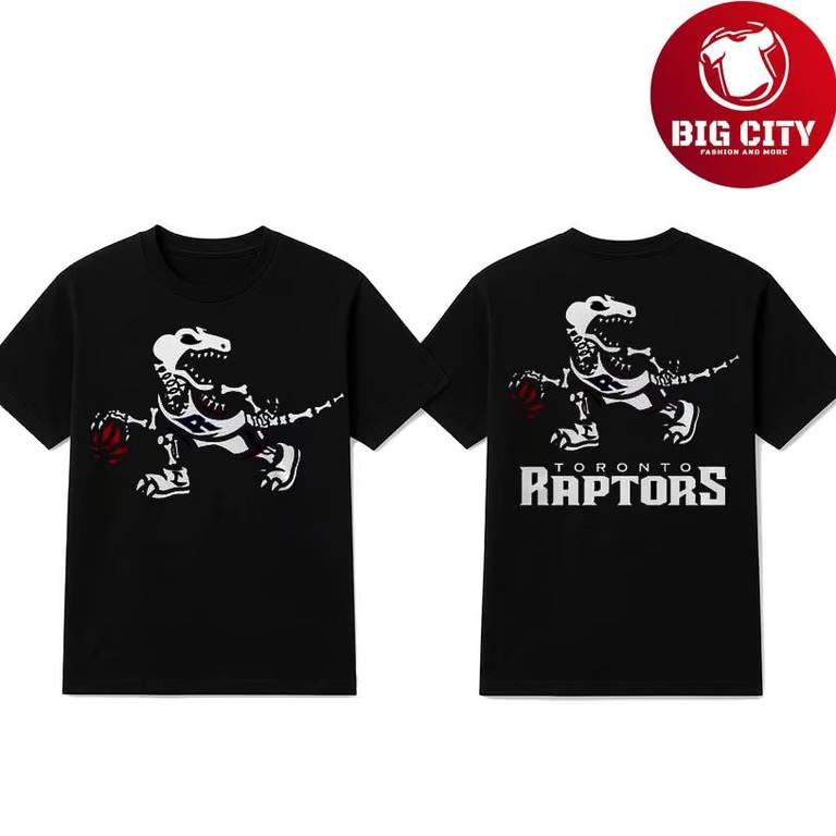 Raptors Glow Up Halloween Two Sided T-Shirt Unisex T-Shirt XXXL
