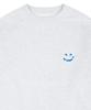 GRAVER [Unisex] Sky Cloud Drawing Smile Sweatshirt_Melange White