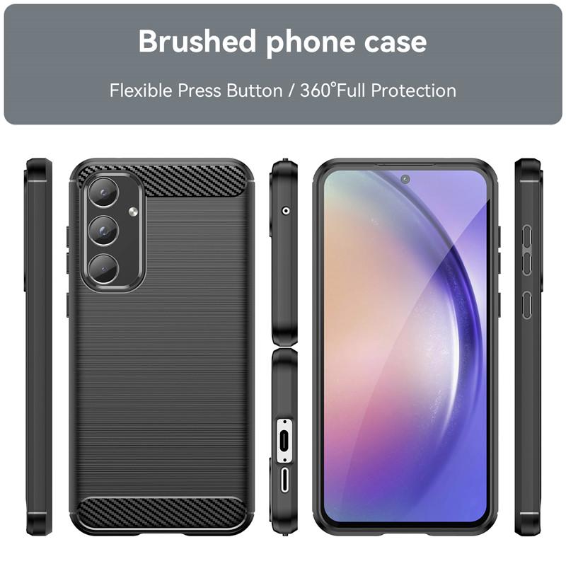 For Samsung Galaxy A55 Case For Samsung Galaxy A55 5G Cover 6.6 Inch Shockproof Soft Silicone Protective Bumper For Galaxy A55
