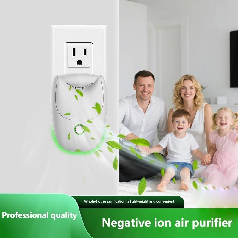 Compact USB Plug Play Negative Ion Air Purifier Intelligent Eliminates Outdoors Smoke And Formaldehyde Purifies For Room