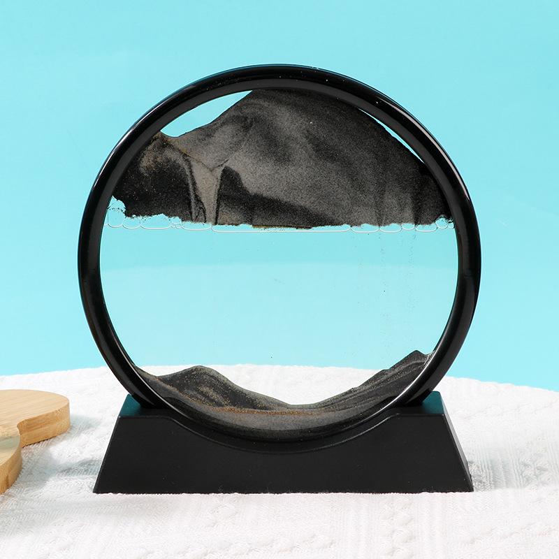 Quicksand Hourglass Ornament: Elegant Living Room, TV Cabinet, or Office Décor – Light Luxury Gift.