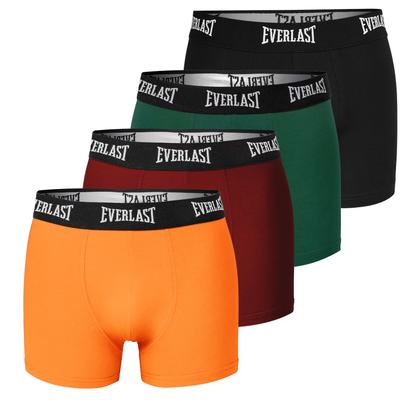 Cuecas Boxer Masculinas Ev004 Mix de Cores Algodão 4 Peças