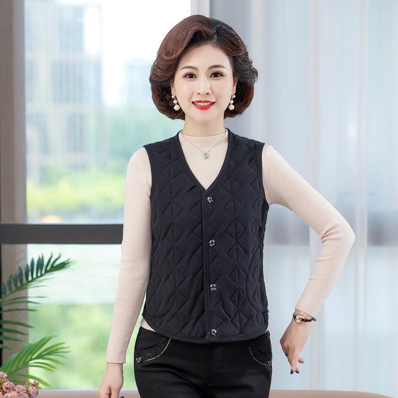 Autumn and Winter Vest German Velvet Silk Cotton Vest Old Warm Inner Wear Vest