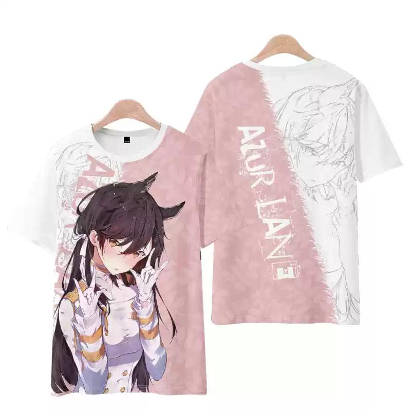Popular Game Azur Lane T-shirt 3D Print Men/Women Anime t shirt Casual Harajuku