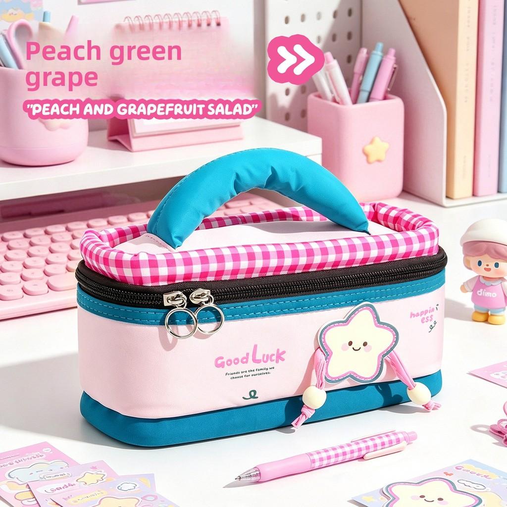 Creative Style Pencil Case With Large Capacity For Students Office Storage