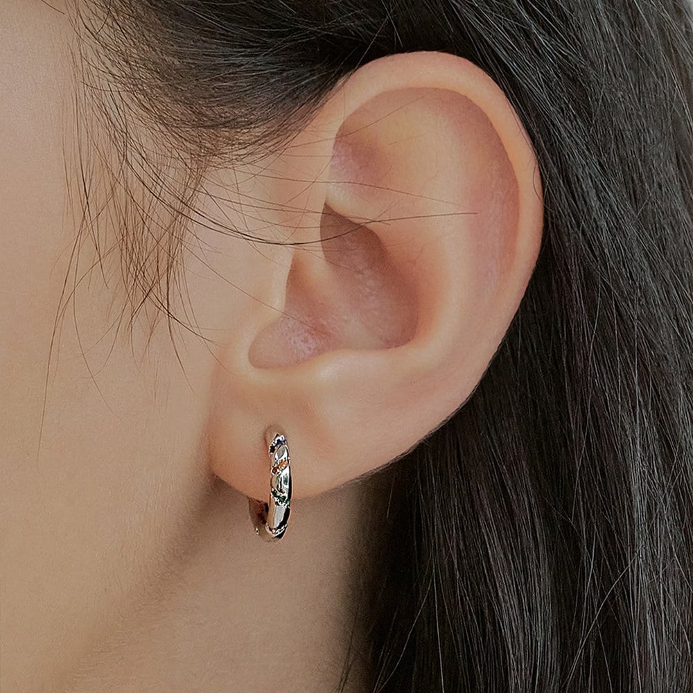 [Hei][Worn by Han So-hee, Hyungwon, Twice Jeongyeon, Ahn So-hee, Seo Eunkwang, and Kim Jae-joong] Crayon One-Touch Earring