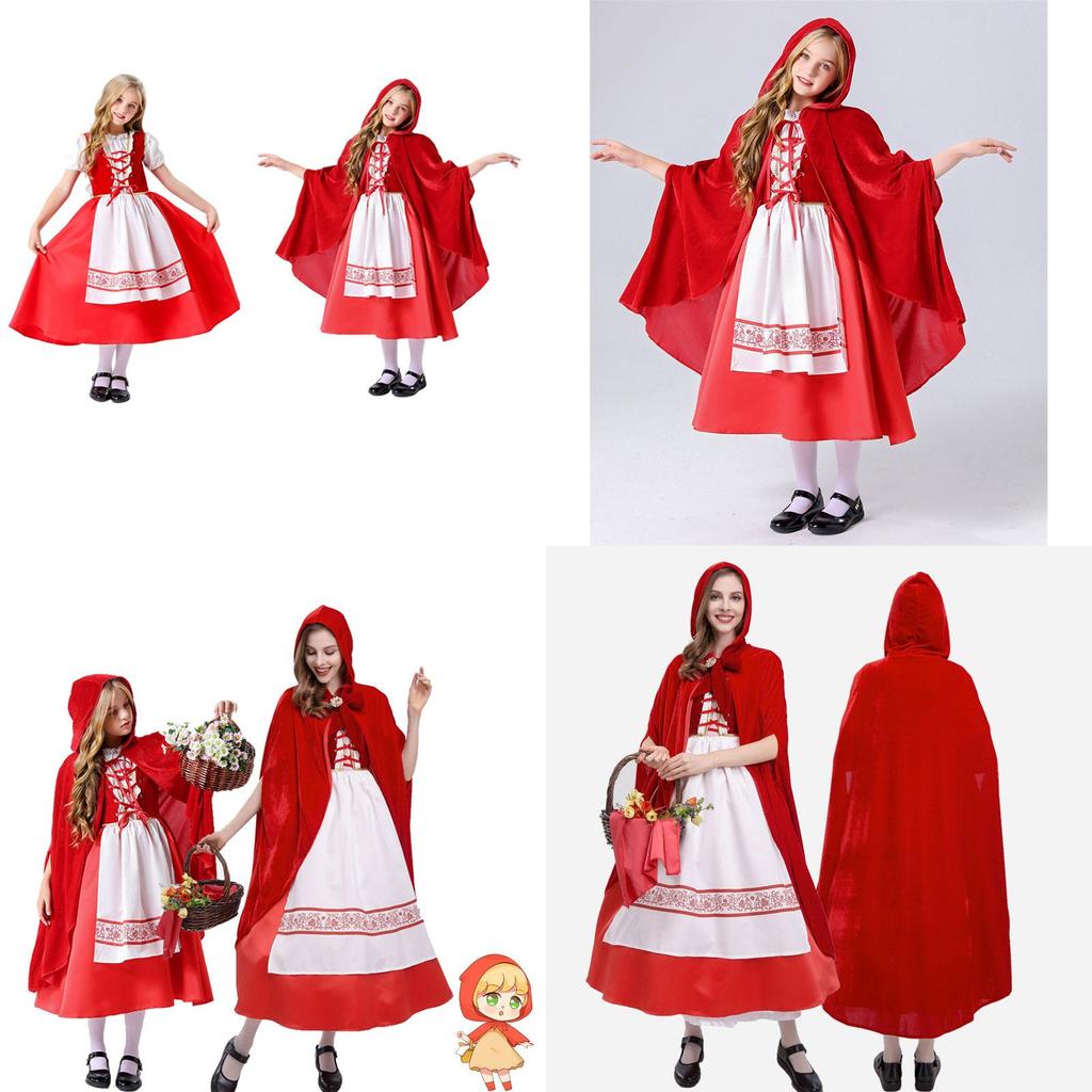 Fantasy-themed Yue Mei Keshi Little Red Riding Hood Cosplay Costume For Games And Anime Role-playing