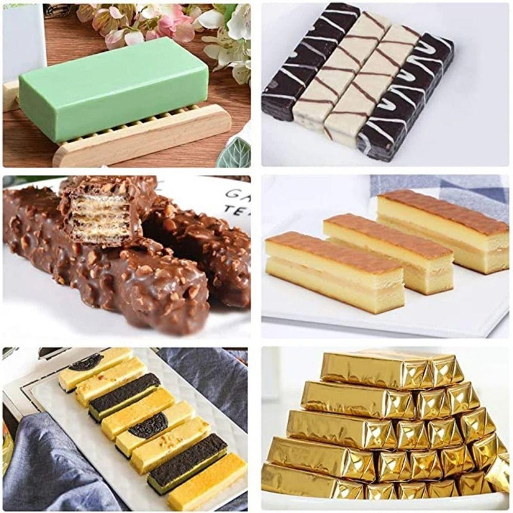 Heat-resistant Silicone Baking Mold 8 Cavity Energy Bar Maker Soft Chocolate Mold DIY