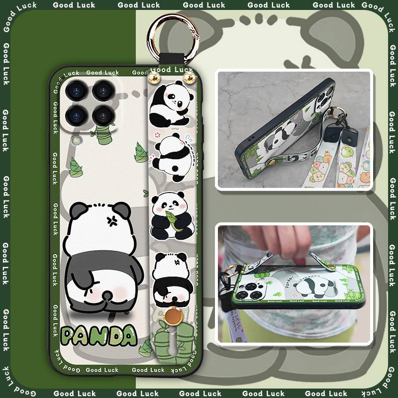 Soft case Silicone Phone Case For Samsung Galaxy M33 5G Global/SM-M336B/DS/Jump2 Cartoon Protective Lanyard Wristband