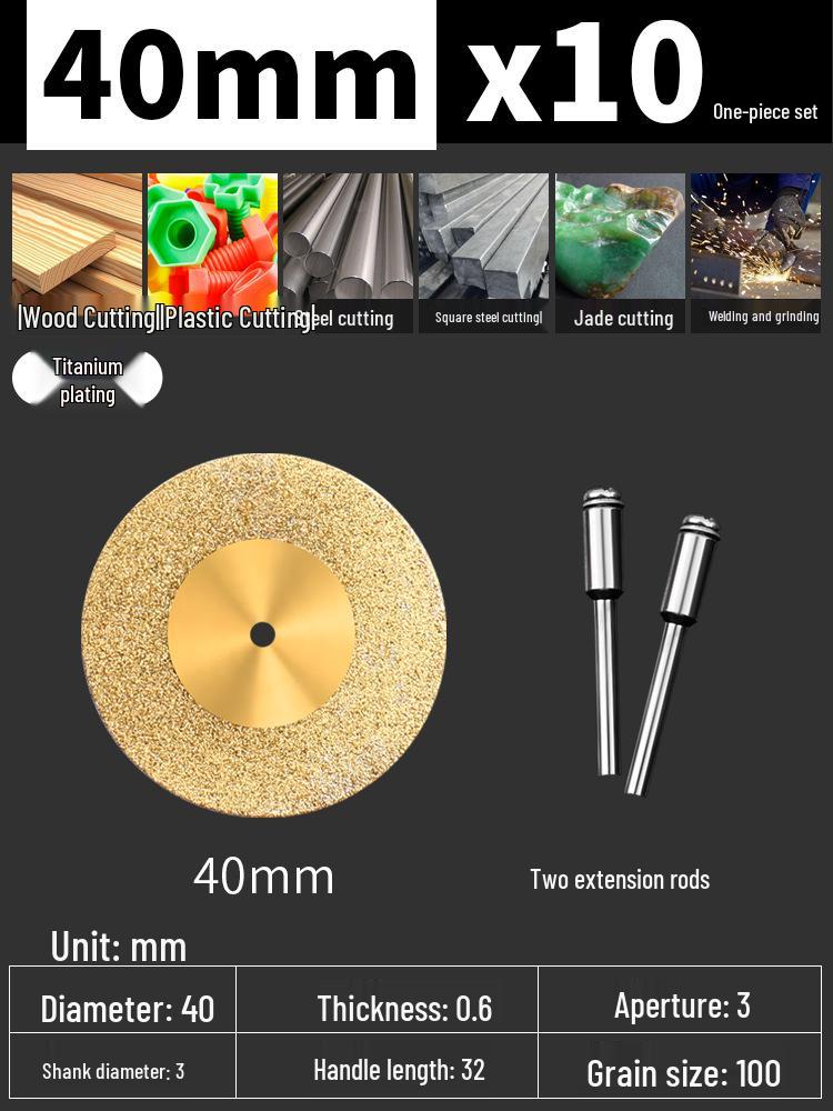 Carborundum Grinder Cutting Disc: Small Saw Blade for Caulking, Glass, Jade, and Polishing.