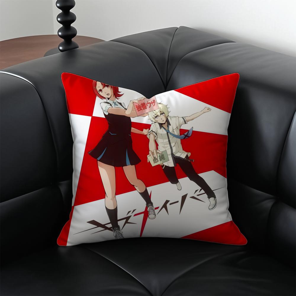 Аниме KKiznaiver Наволочка Подушка Антипылевой Невидимая молния шелковистый плюш 30X30cm